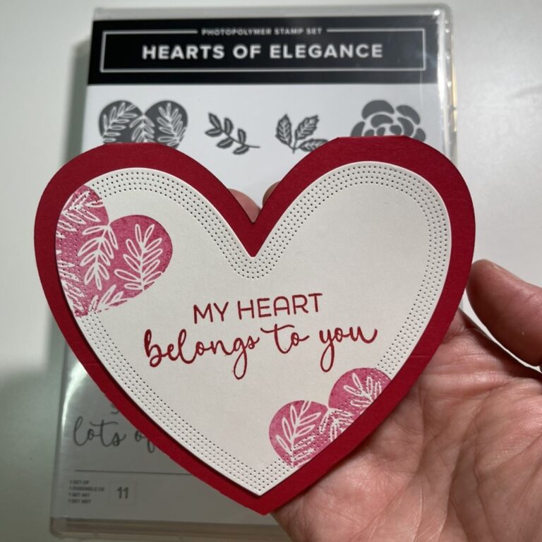 Hearts of Elegance Easel Card