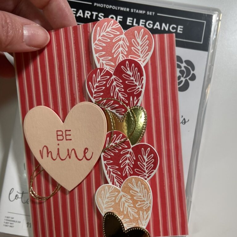 Hearts of Elegance Border Card