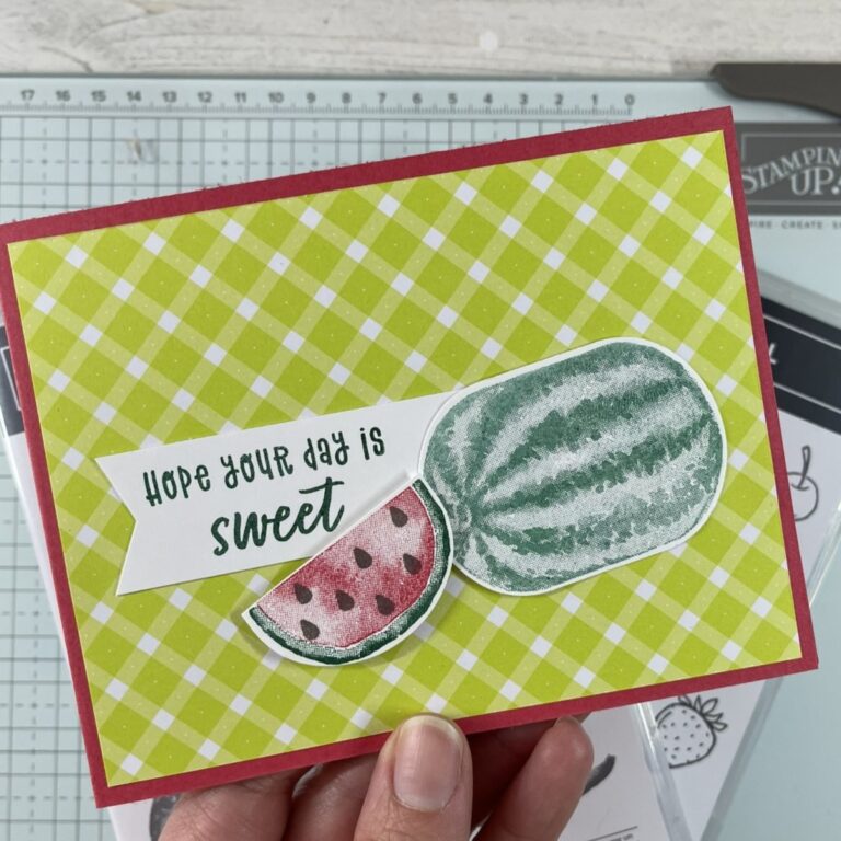 Watercolor Melon Card
