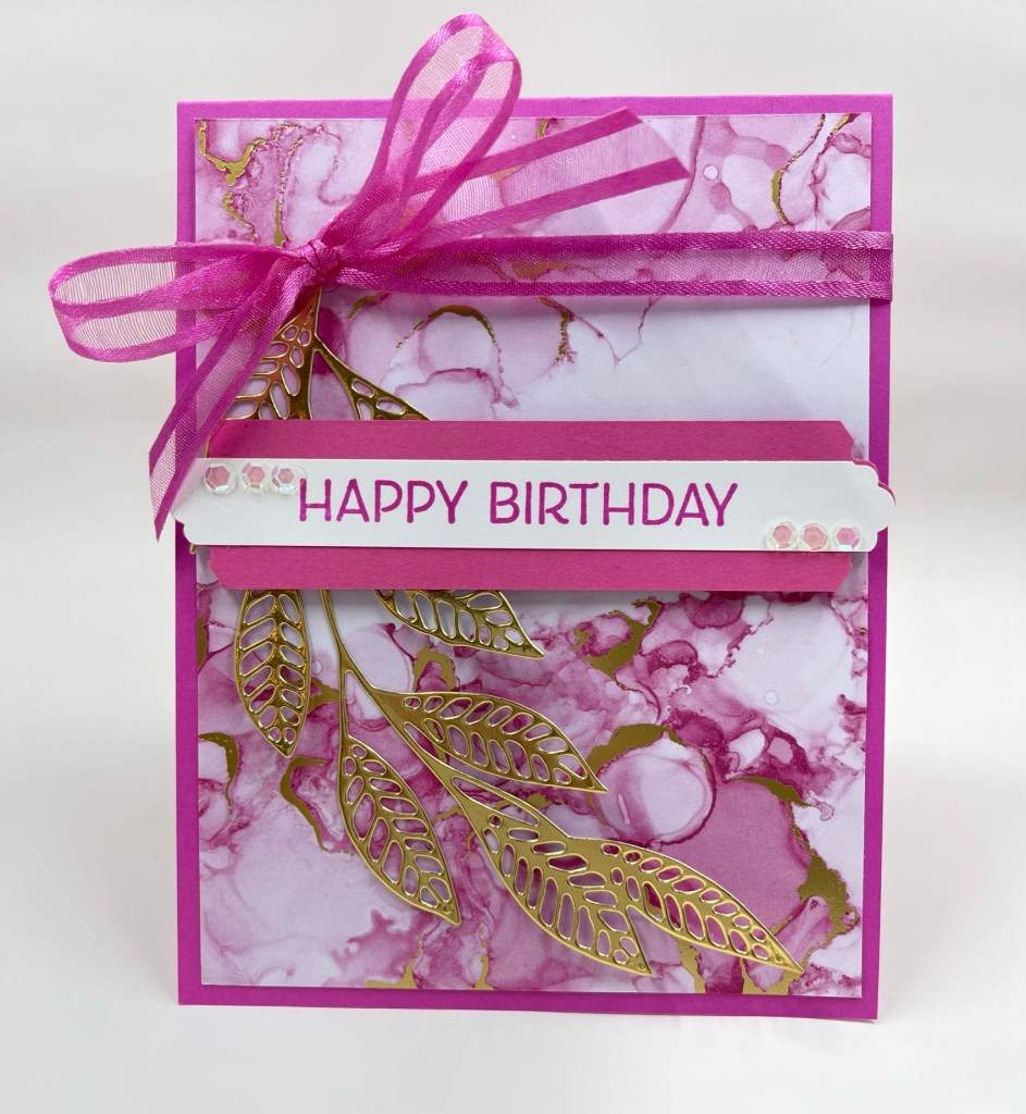 Handmade birthday card using Expressions in Ink Suite by Stampin' Up!