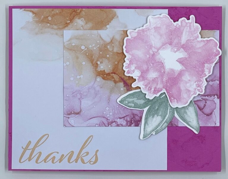 Thank you card made with the Expressions in Ink Suite by Stampin' Up!