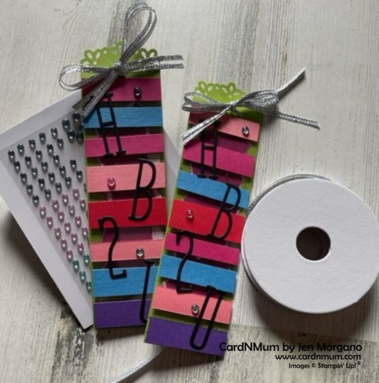 Alphabet A La Mode Birthday Tag