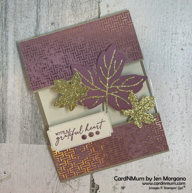 Autumn Leaves Peek-a-boo Card