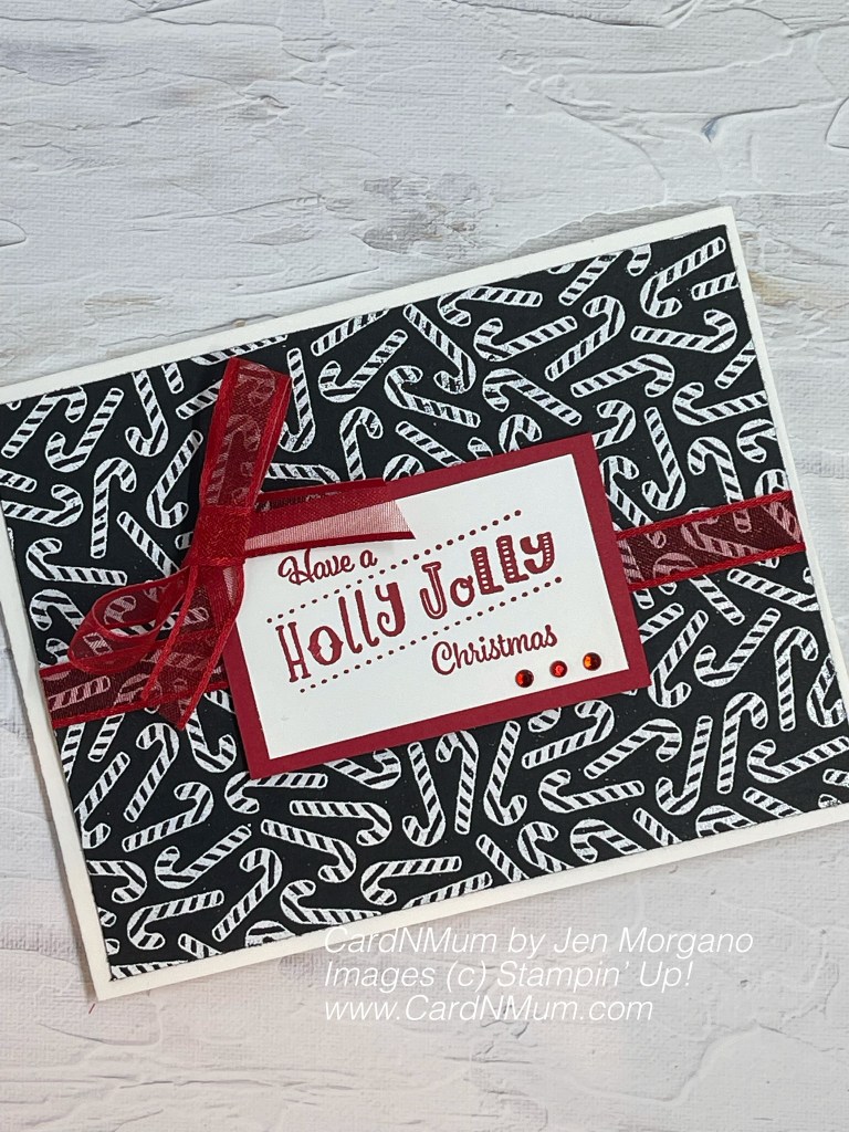 Candy Cane Christmas Card