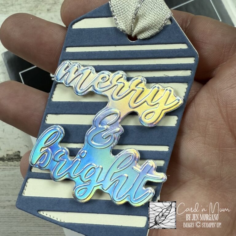 Christmas Words Collage Tag