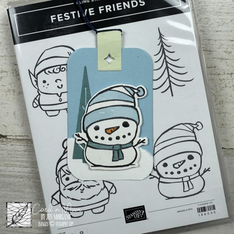 Festive Friends Snowman Tag