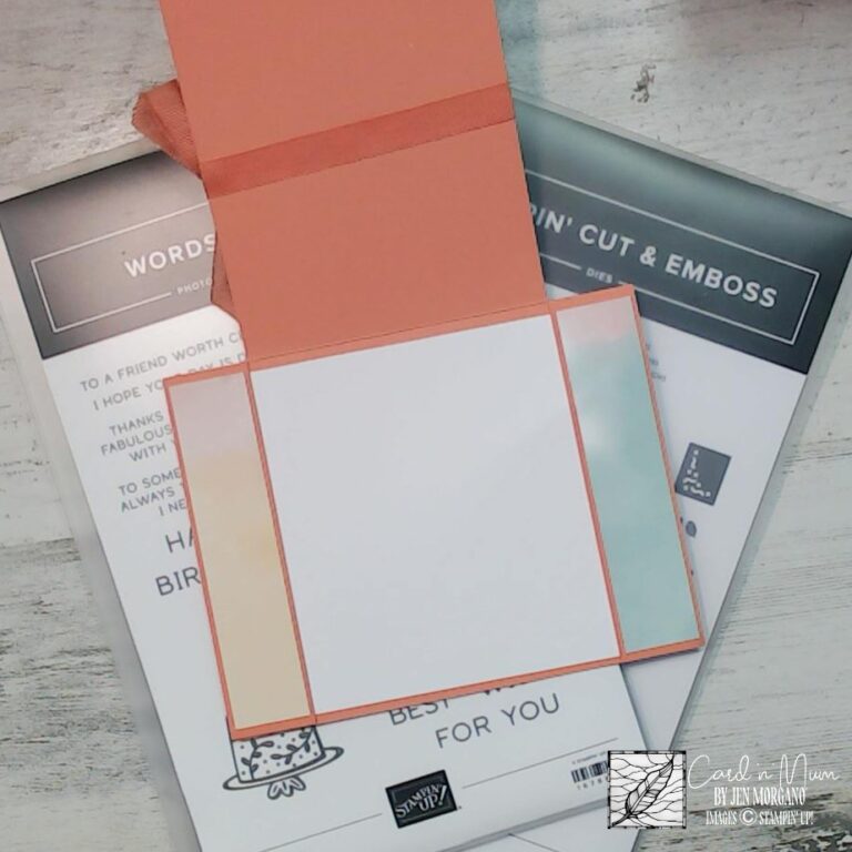 Inside of interactive You're the Best handmade card showing layered panels and sentiments